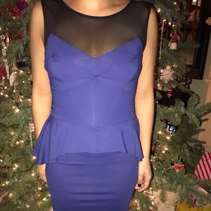 Bebe blue dress